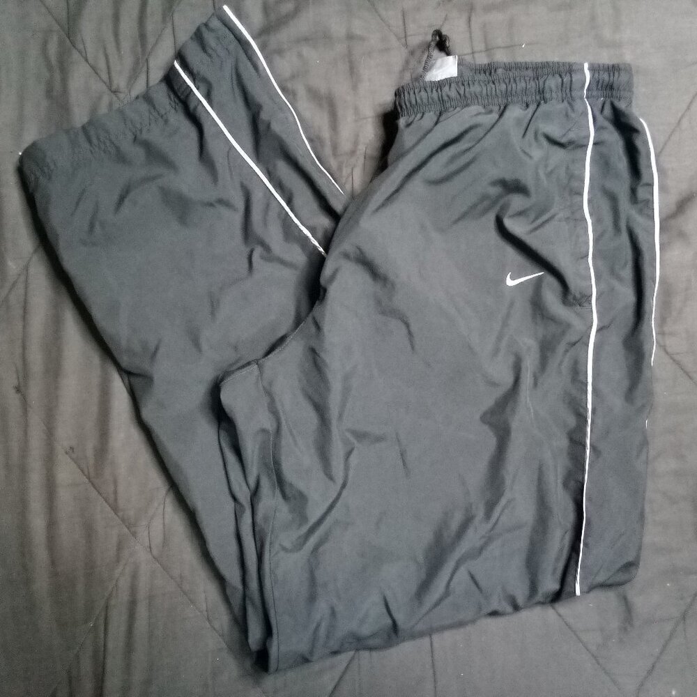 Vintage Y2K Nike Striped Mesh Lined Wind Pants Joggers Trainers